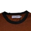 Brown DG Logo Cotton Crew Neck T-shirt