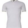 White Polka Dot Cotton Collared Polo T-shirt
