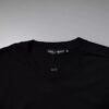 Black Logo Patch Cotton Crew Neck T-shirt