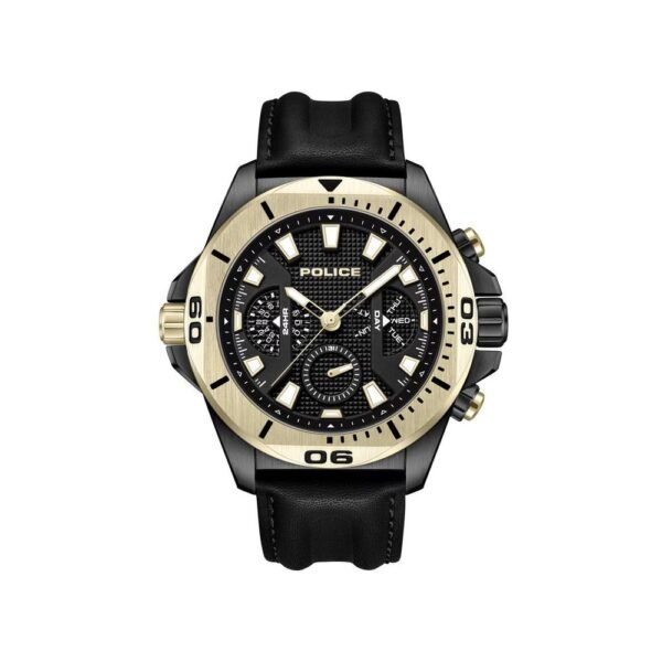 Black Artificial Leather Watch
