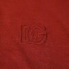 Red Cotton DG Logo Collared Men Polo T-shirt
