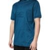 Blue Logo Cotton Men Polo Shirt T-shirt