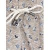 Beige Polyester Swim Short