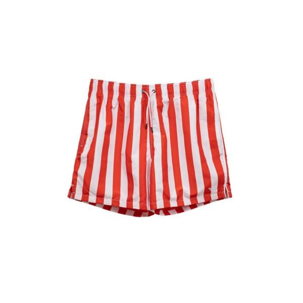 Red Polyester Swim Short