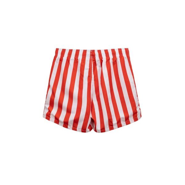 Red Polyester Swim Short