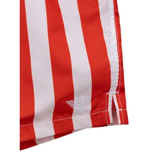 Red Polyester Swim Short
