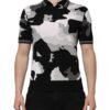 Multicolor Camouflage Collared Polo T-shirt