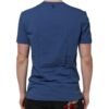 Blue Cotton Men Round Neck Underwear T-shirt