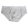 8264512.jpeg Gray Cotton Stretch Regular Brief Underwear