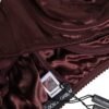 Burgundy Silk Underwired Balconette Bra Underwear