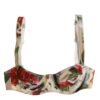 Beige Floral Balconcino Underwired Bra Underwear