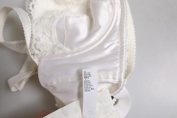 White Silk Underwired Balconette Bra Underwear