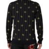 Black Logo Jacquard Knitted Polo Shirt T-shirt