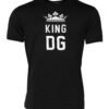 Black DG King Crown Cotton Crew Neck T-shirt