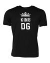 Black DG King Crown Cotton Crew Neck T-shirt