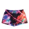 Multicolor Neon Print Polyester Shorts Swimwear