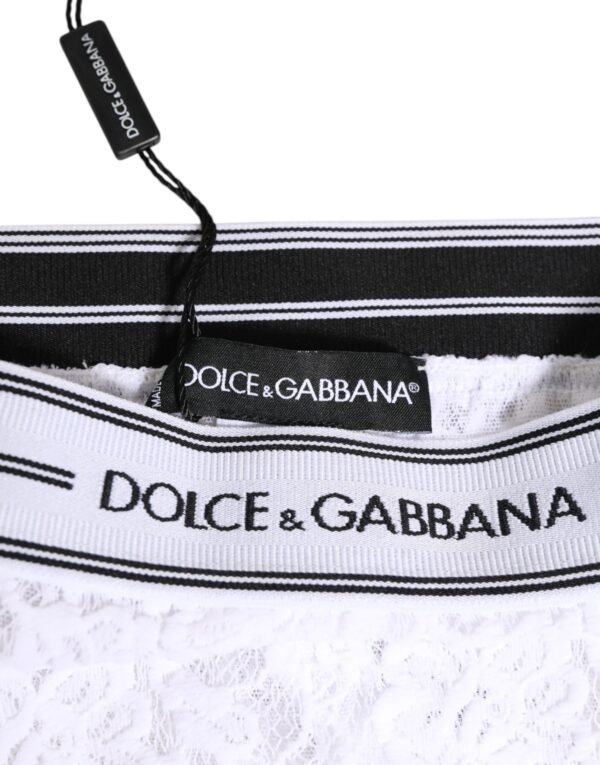 8998599.jpeg White Lace Slip Brief Logo Waistband Underwear