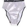 9001456.jpeg White Satin High-Waist Black Logo Women Underwear