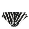 Black White Zebra Print Slip Briefs Underwear