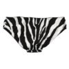 Black White Zebra Print Slip Briefs Underwear