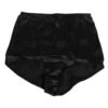 Black Silk Stretch High Waist Girdle Underwear