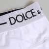 White Nylon Logo Waistband Shorts Underwear