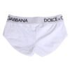 White Nylon Logo Waistband Shorts Underwear