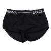 Black Nylon Logo Waistband Shorts Underwear