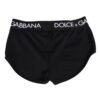 Black Nylon Logo Waistband Shorts Underwear