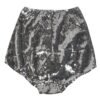 Silver Nylon Sequined Slip Girdle Panty Underwear