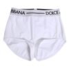 White Nylon Logo Waistband Shorts Underwear