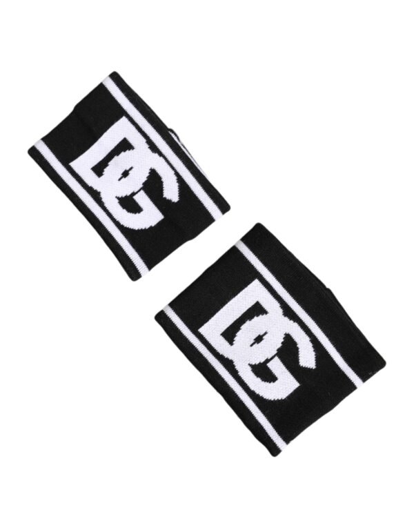 9648946-1.jpeg Black White DG Logo Cotton 1 Pair One Wristband
