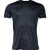 Blue Silk Crew Neck Short Sleeves Men T-shirt