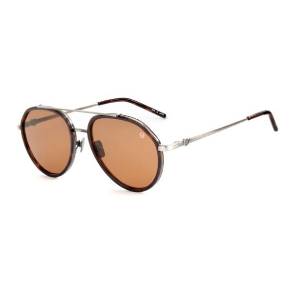 Brown Stainless Steel Sunglasses