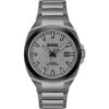 Gray Stainless Steel Dress Watch