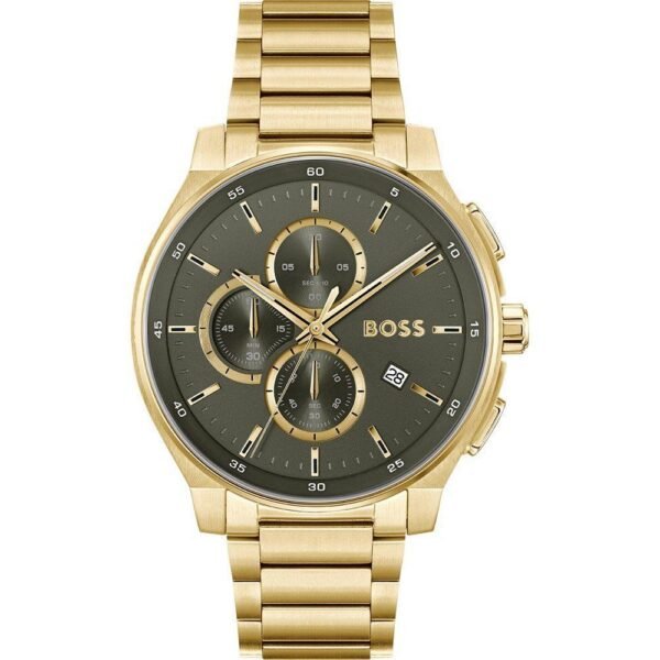 Gold Stainless Steel Dress Watch