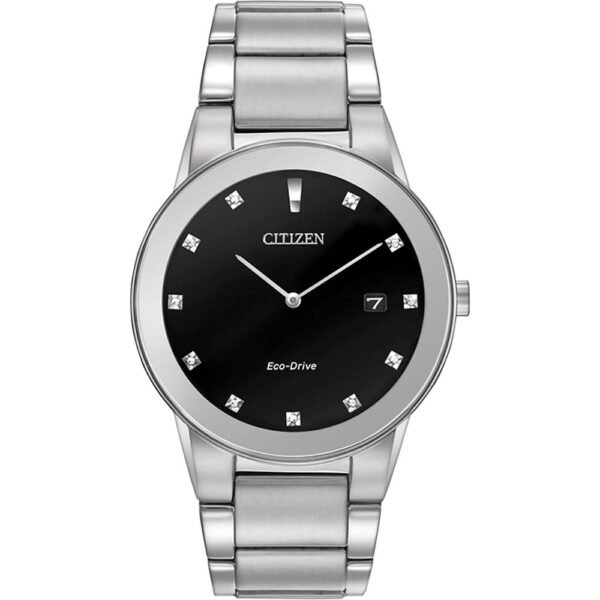 Gray Stainless Steel Dress Watch
