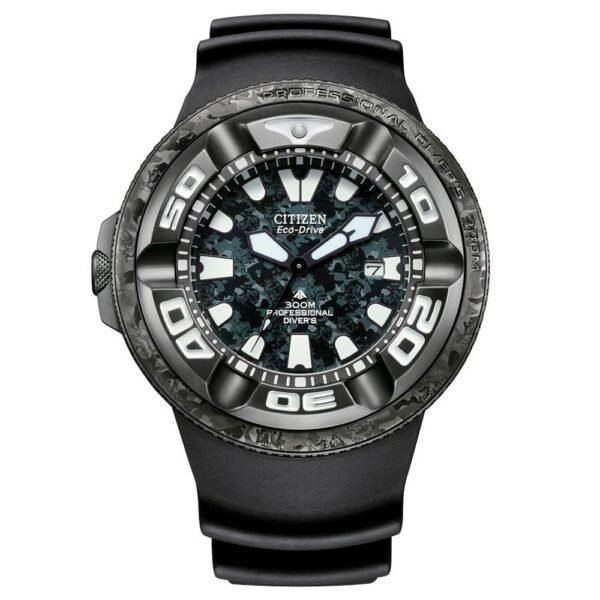 Black Rubber Sport Watch