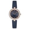 9789428.jpeg Blue Leather Dress Watch