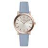9789435.jpeg Blue Leather Dress Watch