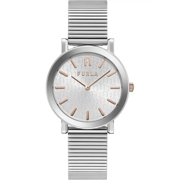 Gray Stainless Steel Dress Watch