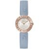 9789456.jpeg Blue Leather Dress Watch