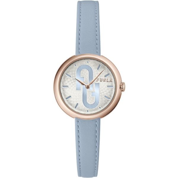Blue Leather Dress Watch