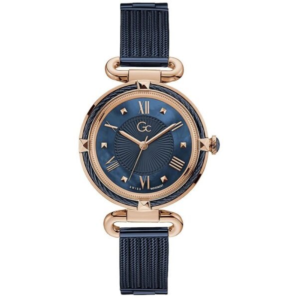 Blue Stainless Steel Dress Watch