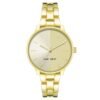 Gold Metal Dress Watch