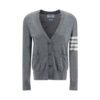 Gray Fleece Wool Polo Shirt