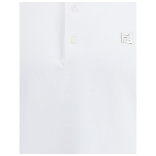 White Cotton Polo Shirt