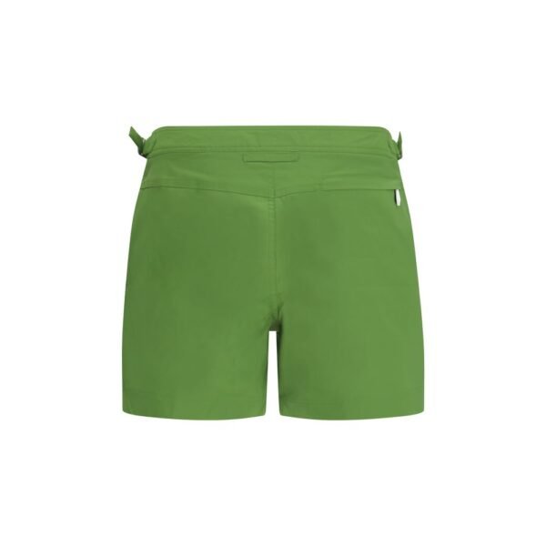 Green Polyester Swim Shorts