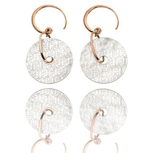 Bicolor Silver Earrings