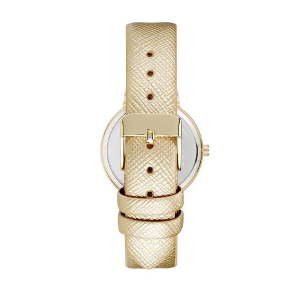 Gold Plastic Dress Watch